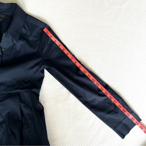 COS Shirt Dress Navy - Picture 6 of 10